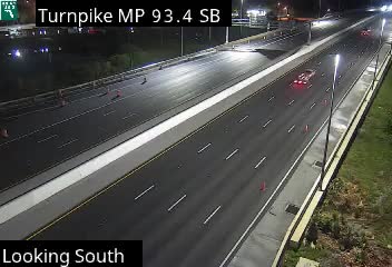Traffic camera looking at Florida's Turnpike at Tpke MM 93.4 at Lake Worth Rd, southbound