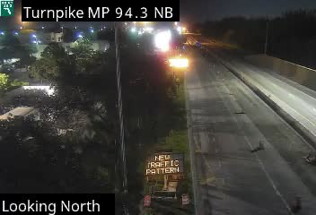 Traffic camera looking at Florida's Turnpike at Tpke MM 94.3 NB, northbound